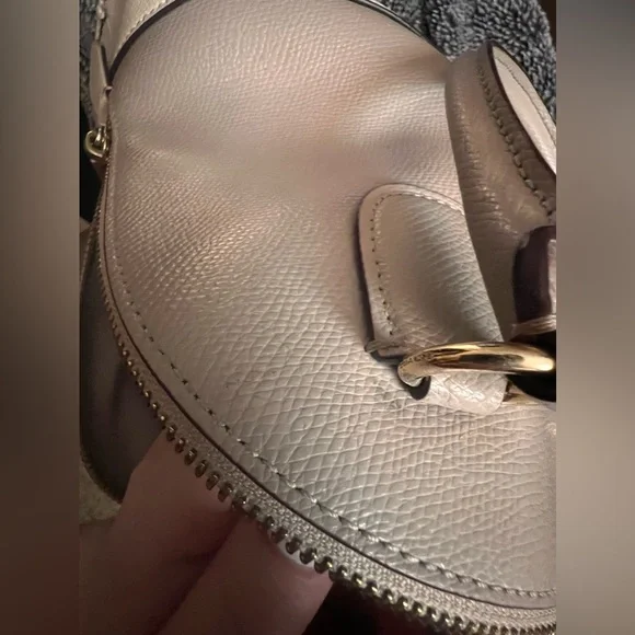 Coach Cora beige and white Dome crossbody bowler bag - Picture 8 of 9